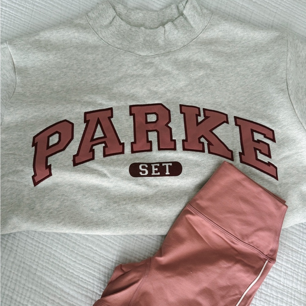 Parke x Set Active brand new sweatshirt & shorts set